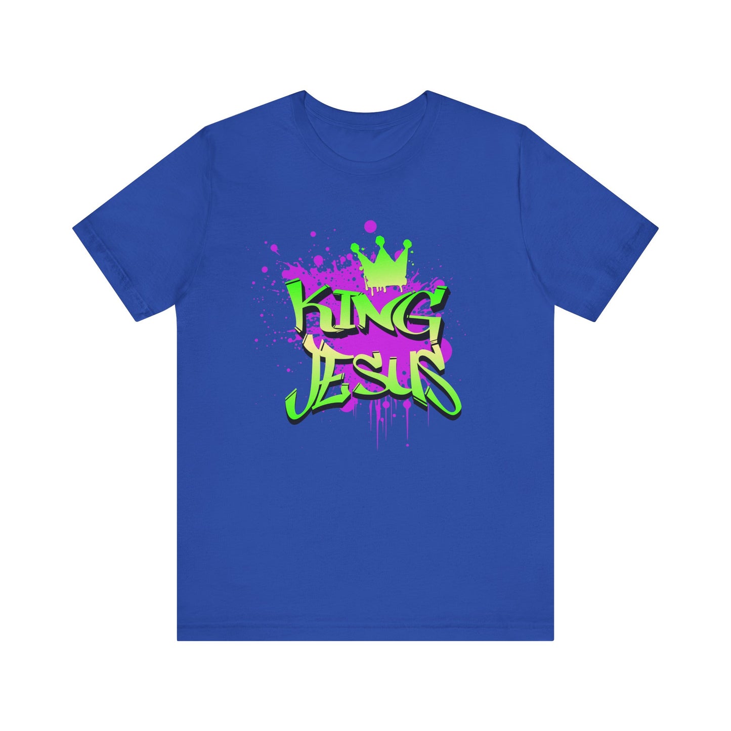 King Jesus Graphic Tee - Unisex Jersey Short Sleeve T-Shirt for Faith and Style