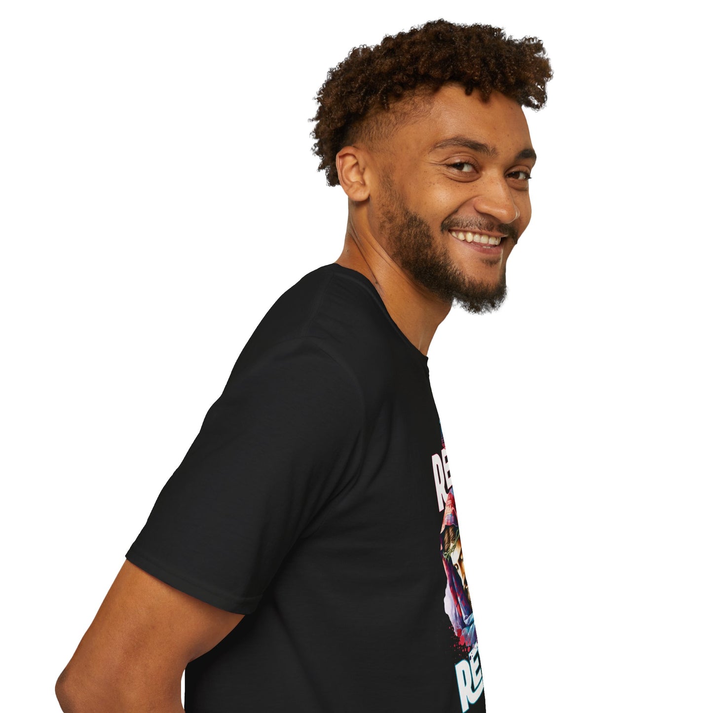 Unisex Softstyle T-Shirt - Rey Reyes Colorful Graphic Tee