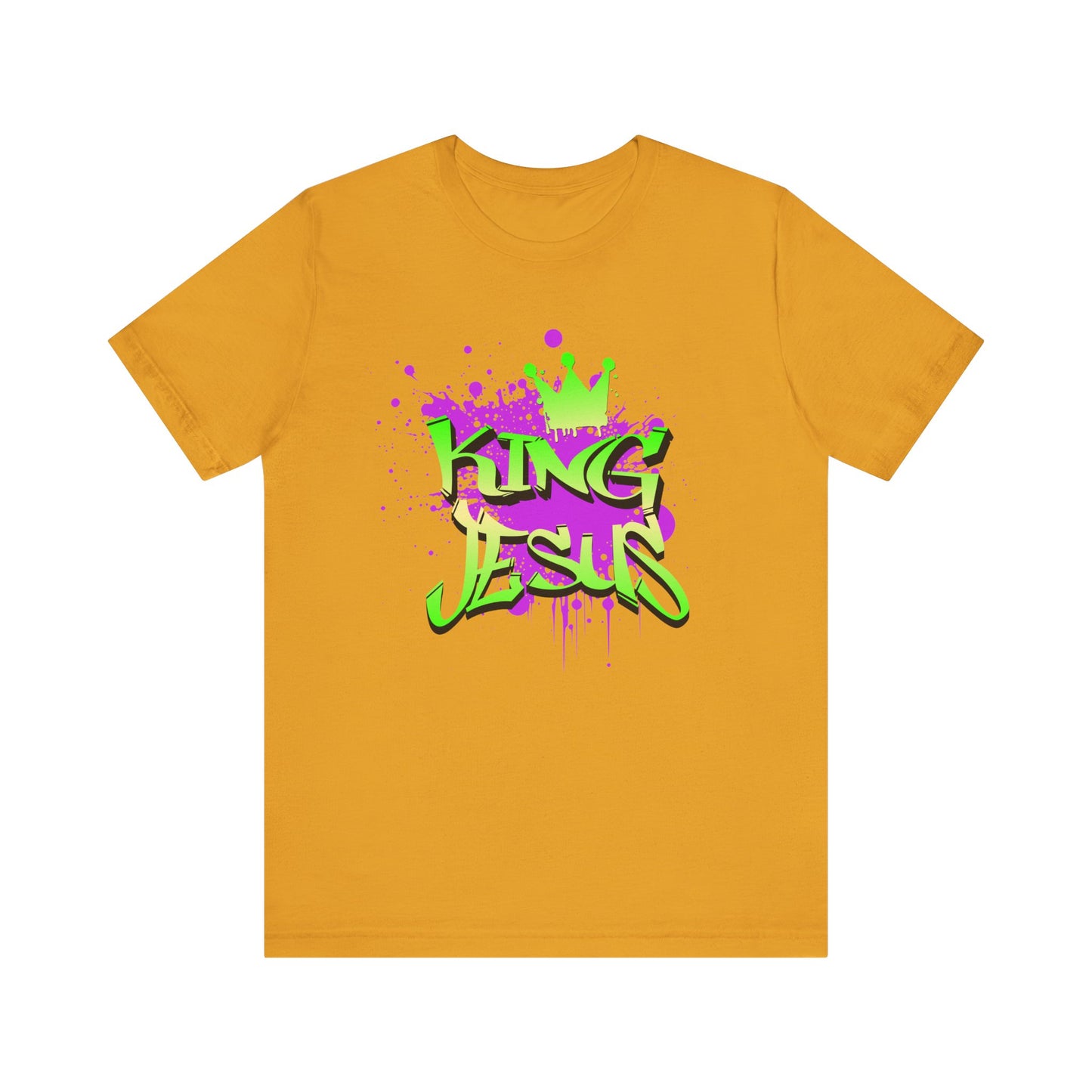 King Jesus Graphic Tee - Unisex Jersey Short Sleeve T-Shirt for Faith and Style