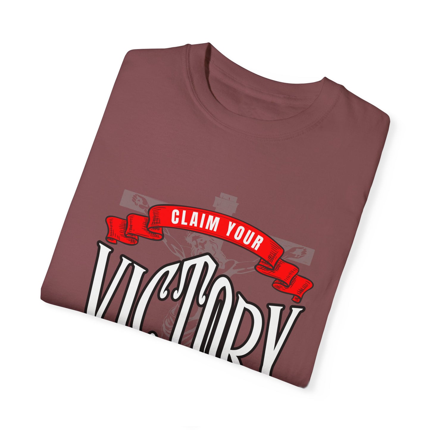 Victory in Christ Unisex Garment-Dyed T-Shirt