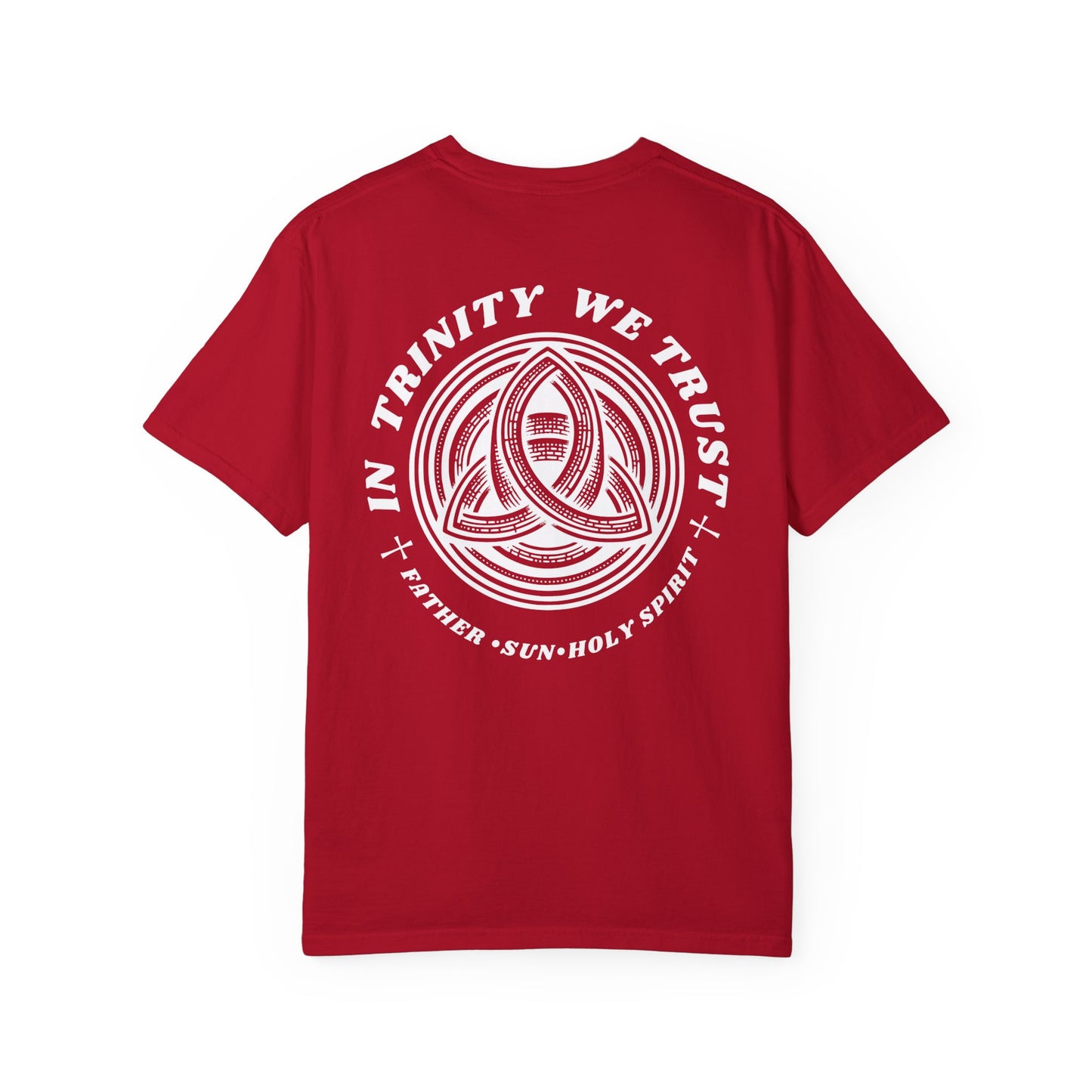 Unisex Garment-Dyed T-Shirt - 'In Trinity We Trust' Vintage Style
