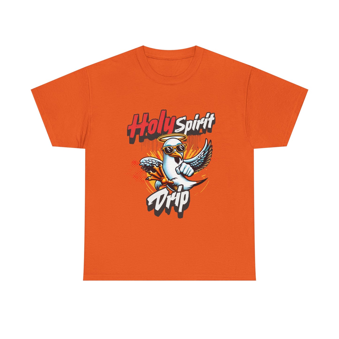 Holy Spirit Drip Unisex Heavy Cotton Tee - Unique Graphic Tee for Everyday Style