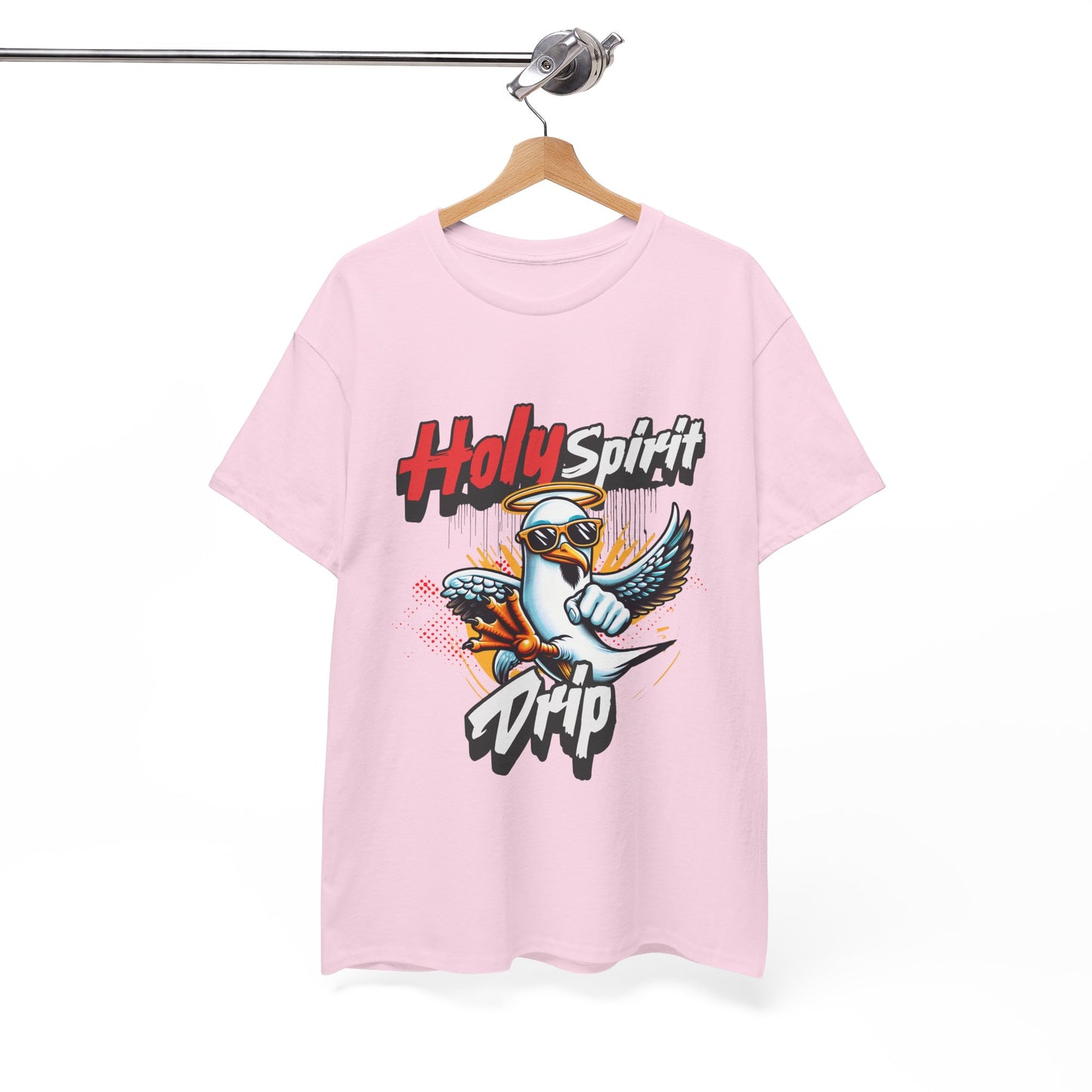 Holy Spirit Drip Unisex Heavy Cotton Tee - Unique Graphic Tee for Everyday Style