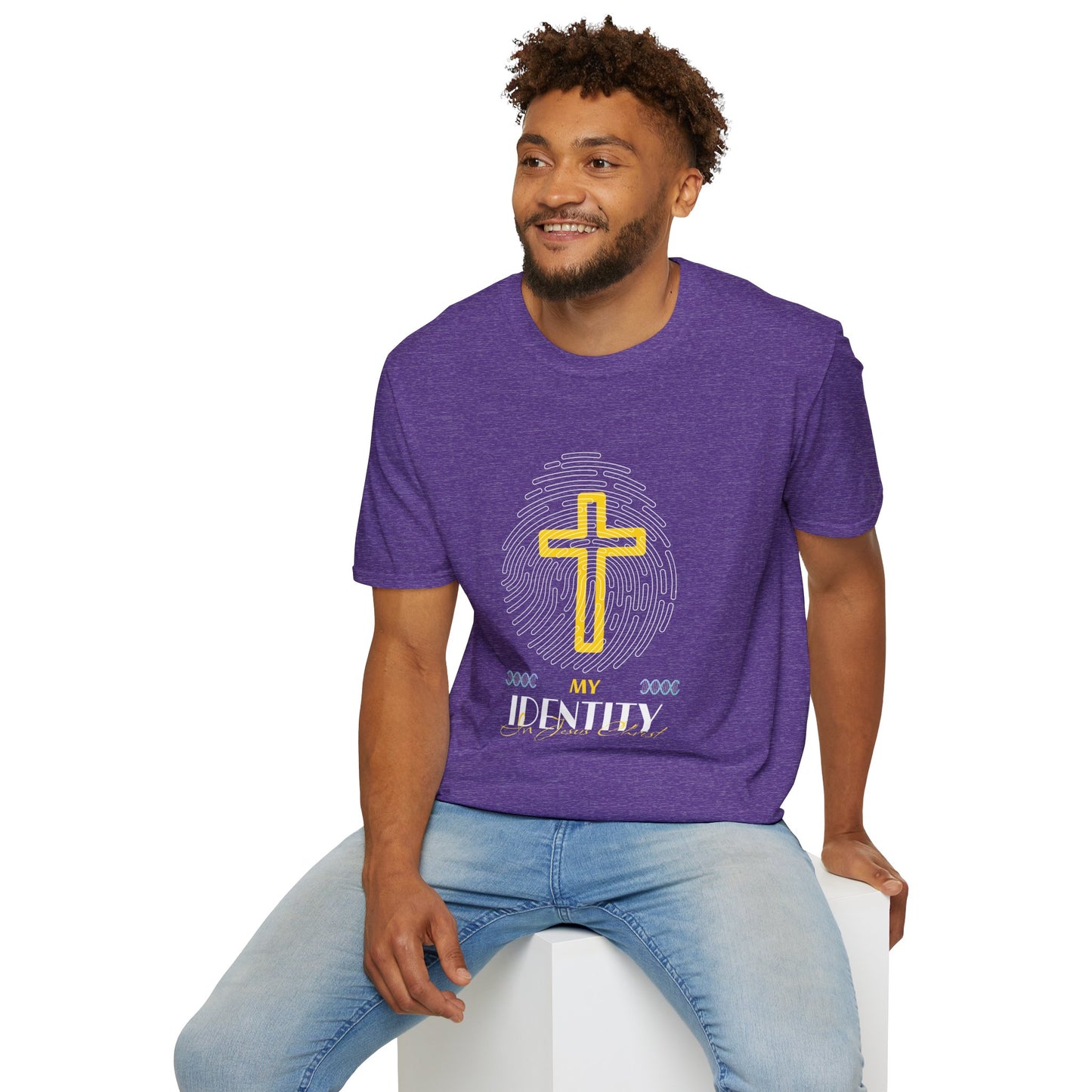 My Identity Unisex Softstyle T-Shirt - Faith Inspired Graphic Tee