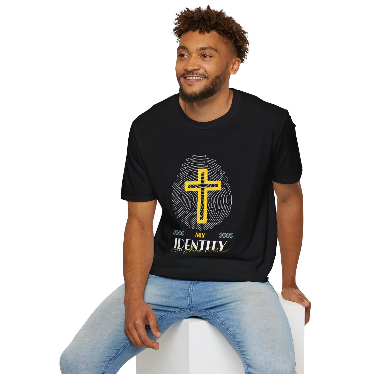 My Identity Unisex Softstyle T-Shirt - Faith Inspired Graphic Tee