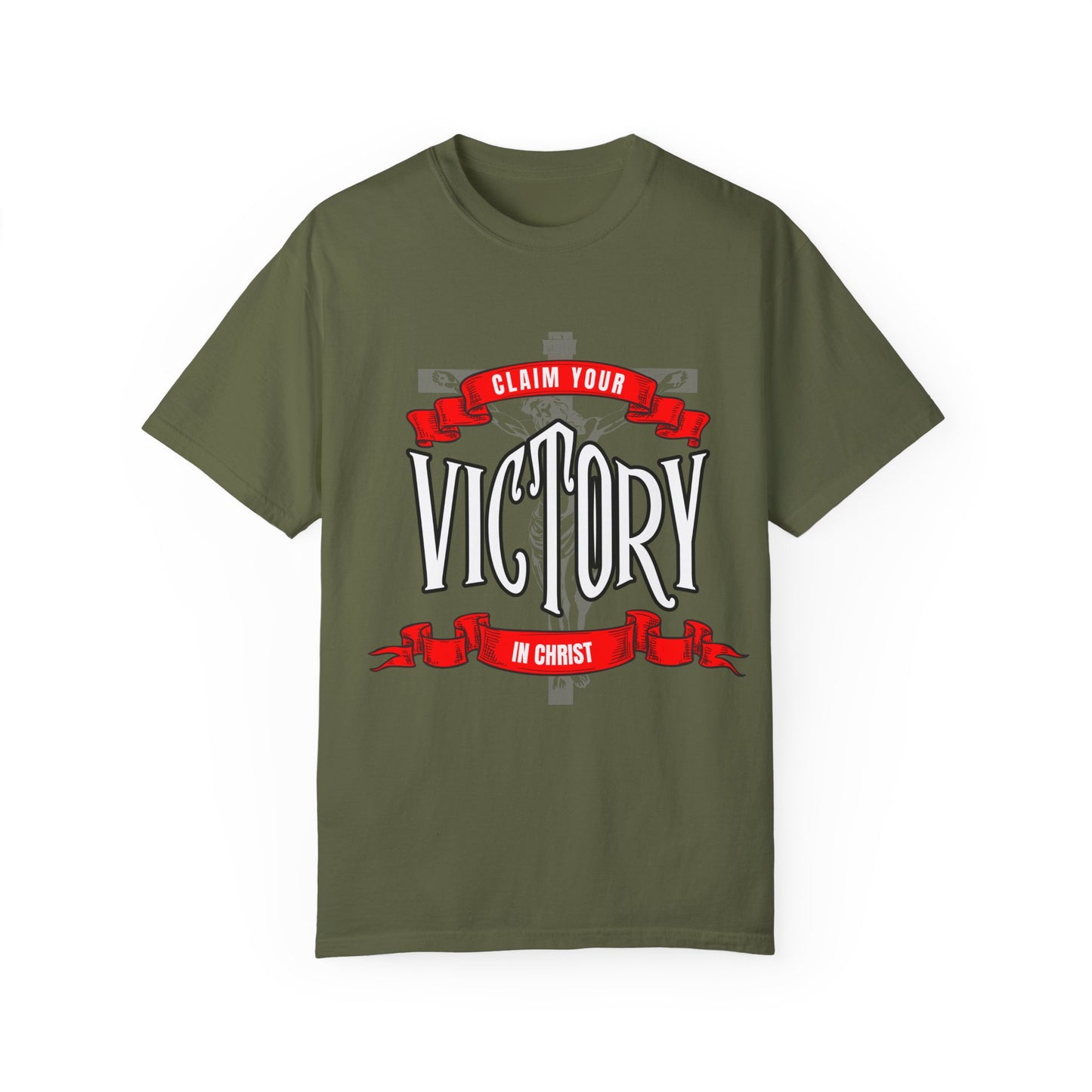 Victory in Christ Unisex Garment-Dyed T-Shirt