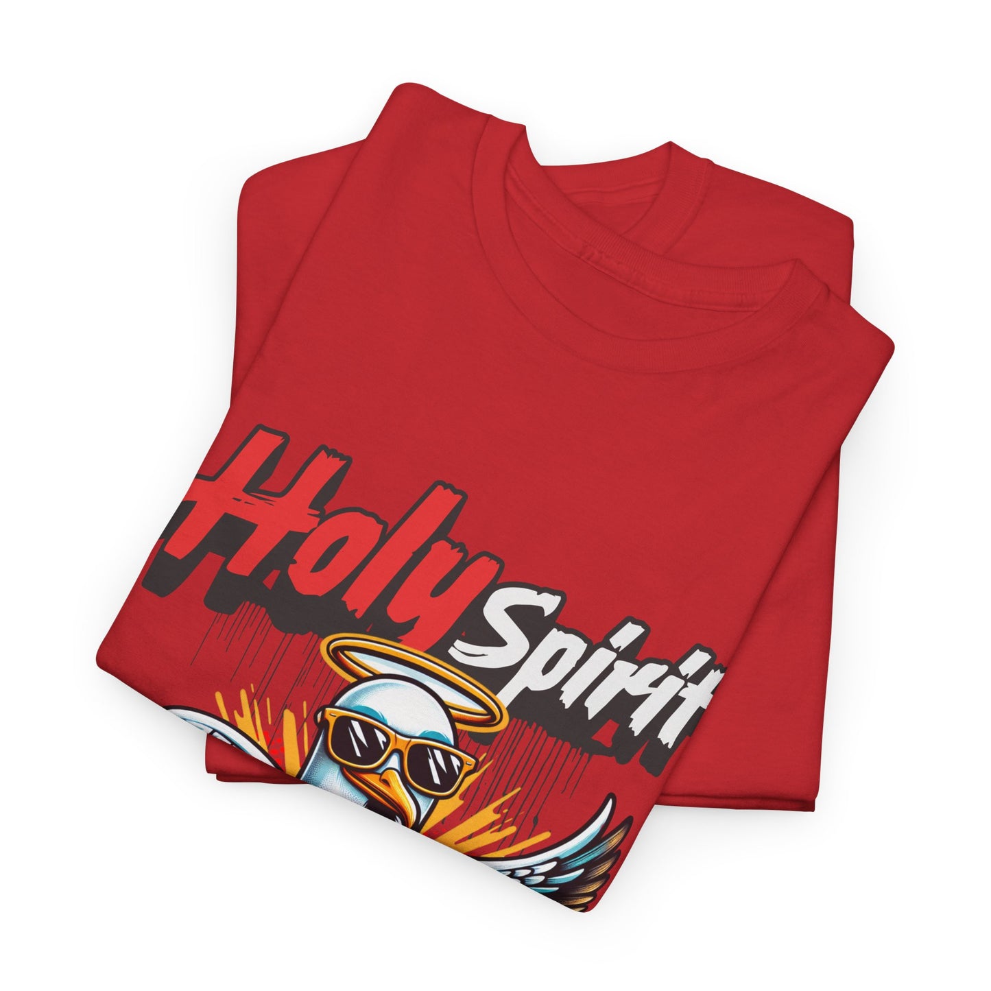 Holy Spirit Drip Unisex Heavy Cotton Tee - Unique Graphic Tee for Everyday Style