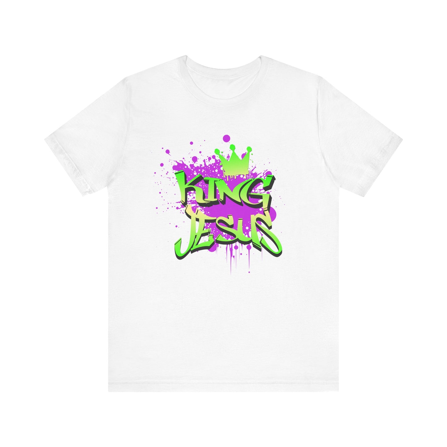 King Jesus Graphic Tee - Unisex Jersey Short Sleeve T-Shirt for Faith and Style