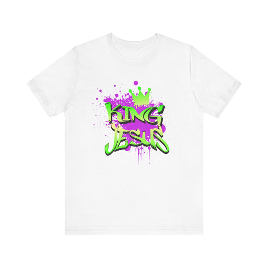 King Jesus Graphic Tee - Unisex Jersey Short Sleeve T-Shirt for Faith and Style