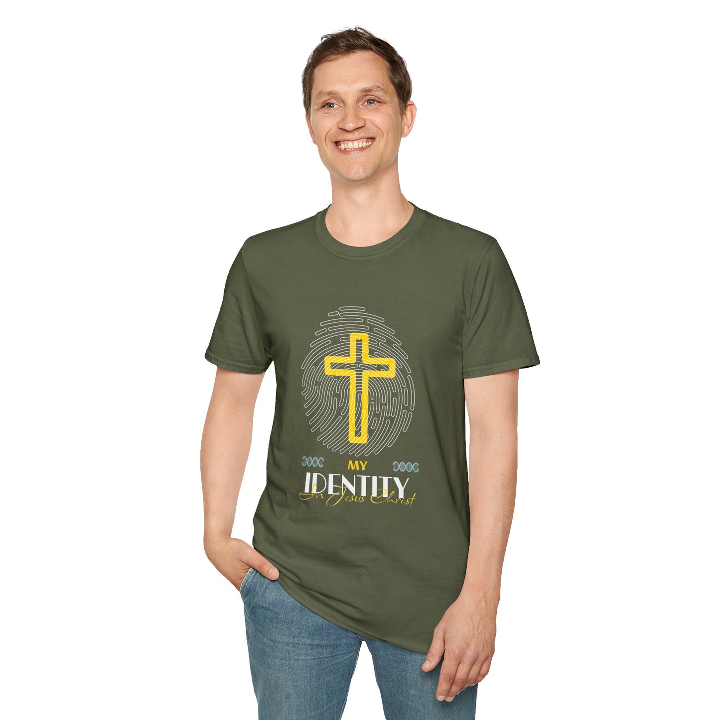 My Identity Unisex Softstyle T-Shirt - Faith Inspired Graphic Tee