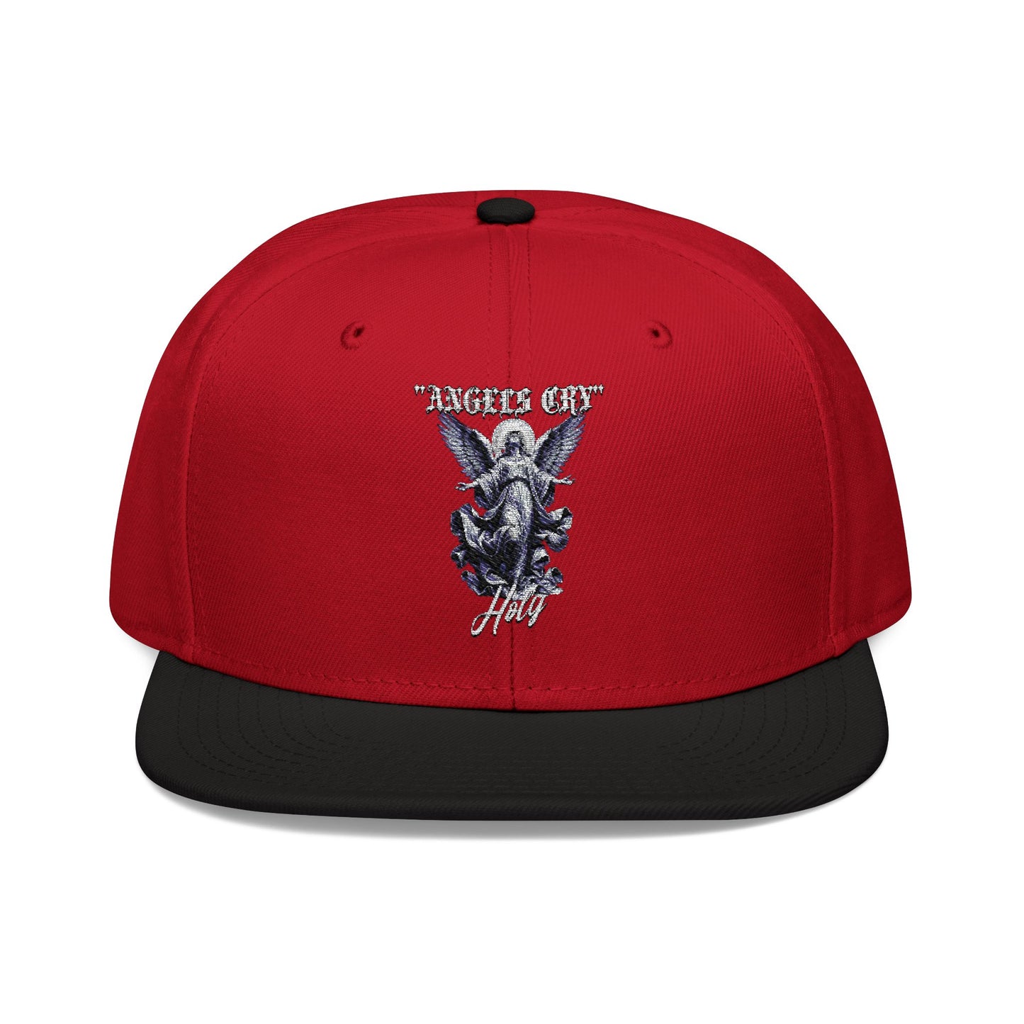 Embroidered Snapback Cap - "Angels Cry" Design