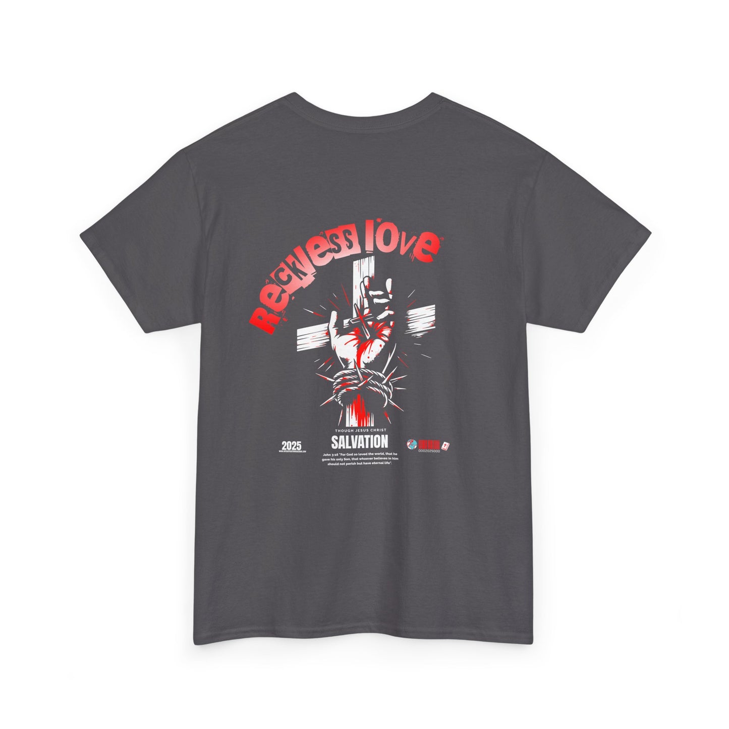 Reckless Love Unisex Heavy Cotton Tee - Stylish Faith-Inspired T-Shirt