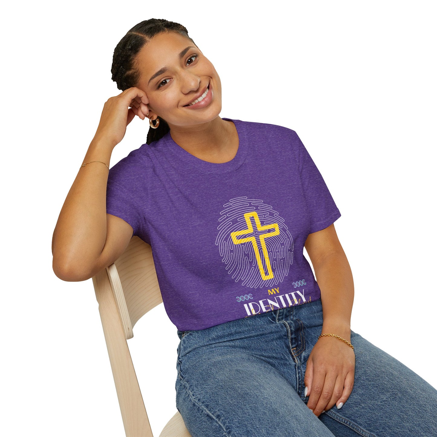 My Identity Unisex Softstyle T-Shirt - Faith Inspired Graphic Tee