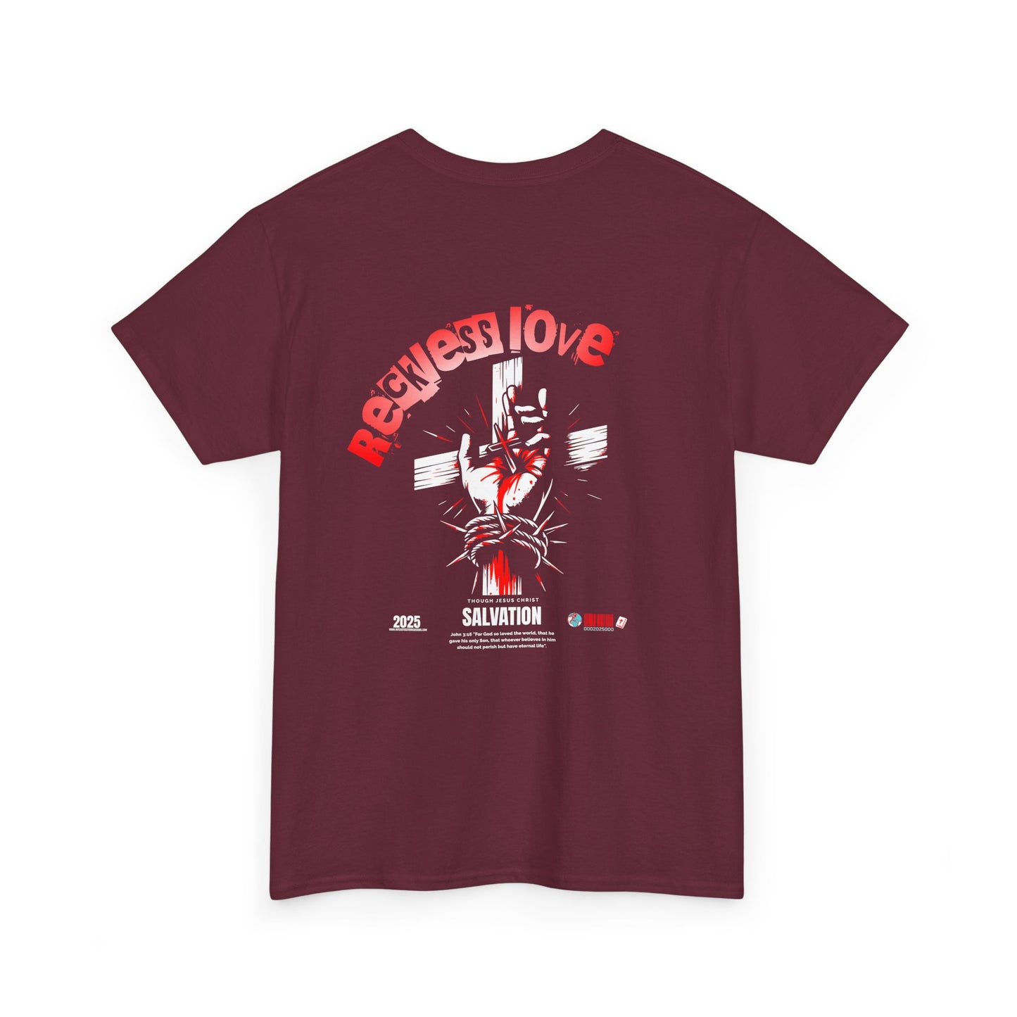 Reckless Love Unisex Heavy Cotton Tee - Stylish Faith-Inspired T-Shirt