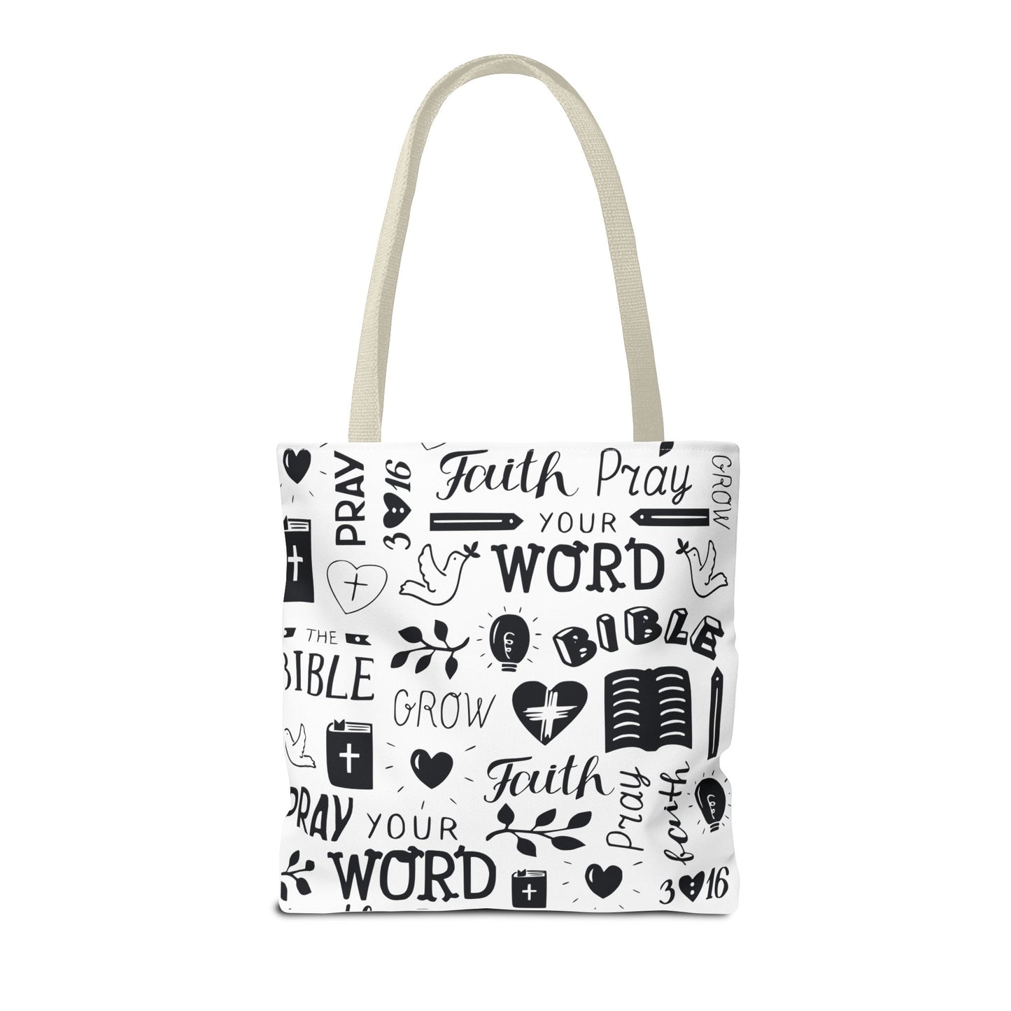 Inspirational Faith Tote Bag | Rey de Reyes Design | Perfect for Everyday Use