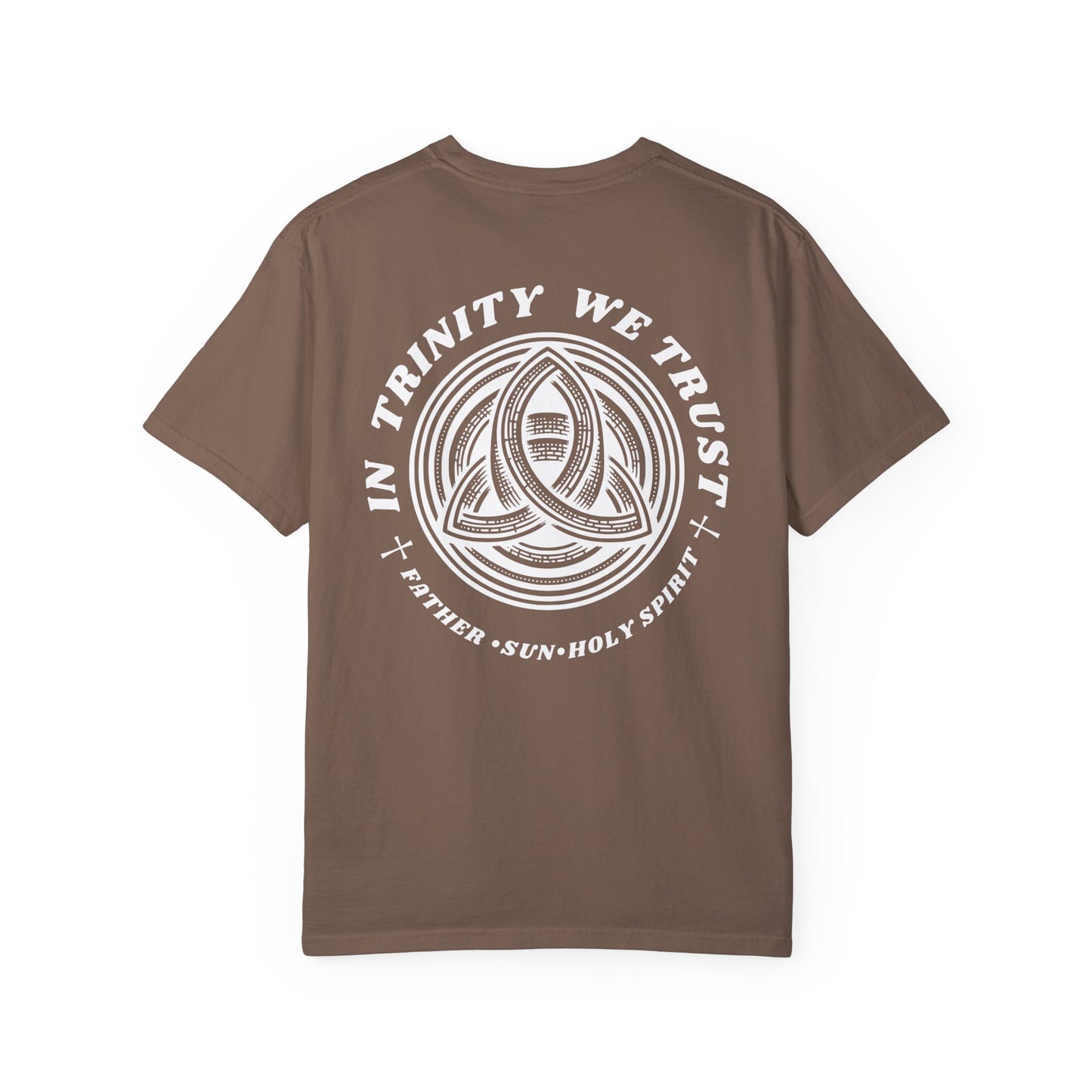 Unisex Garment-Dyed T-Shirt - 'In Trinity We Trust' Vintage Style