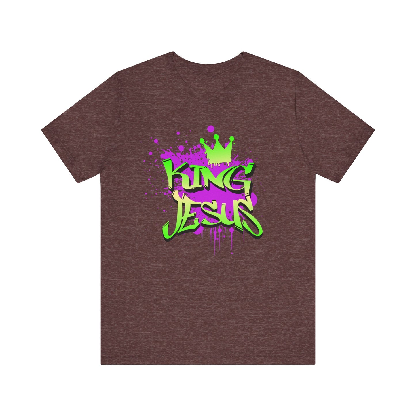 King Jesus Graphic Tee - Unisex Jersey Short Sleeve T-Shirt for Faith and Style