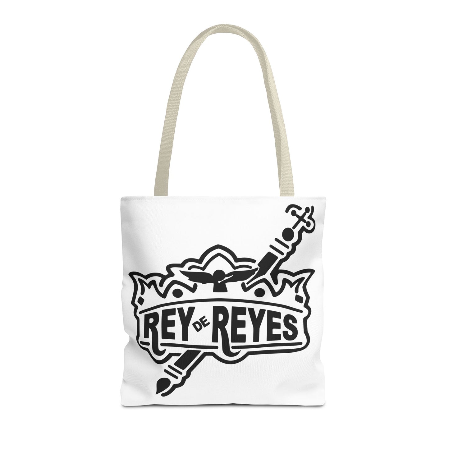 Inspirational Faith Tote Bag | Rey de Reyes Design | Perfect for Everyday Use