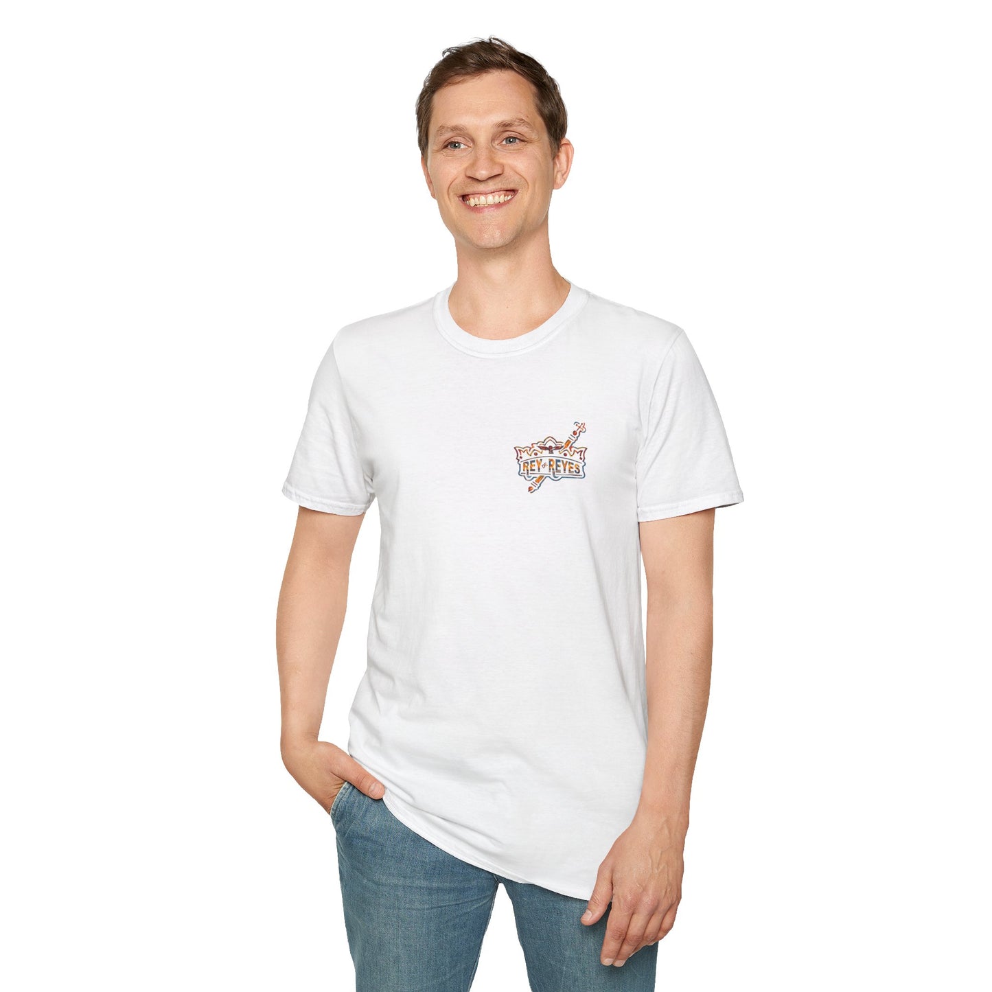 Rey de Reyes Unisex Softstyle T-Shirt - Casual Graphic Tee for Everyday Wear