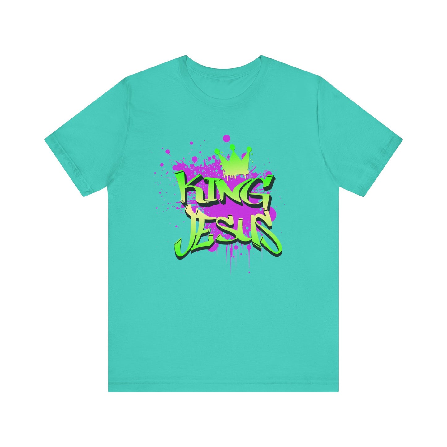 King Jesus Graphic Tee - Unisex Jersey Short Sleeve T-Shirt for Faith and Style