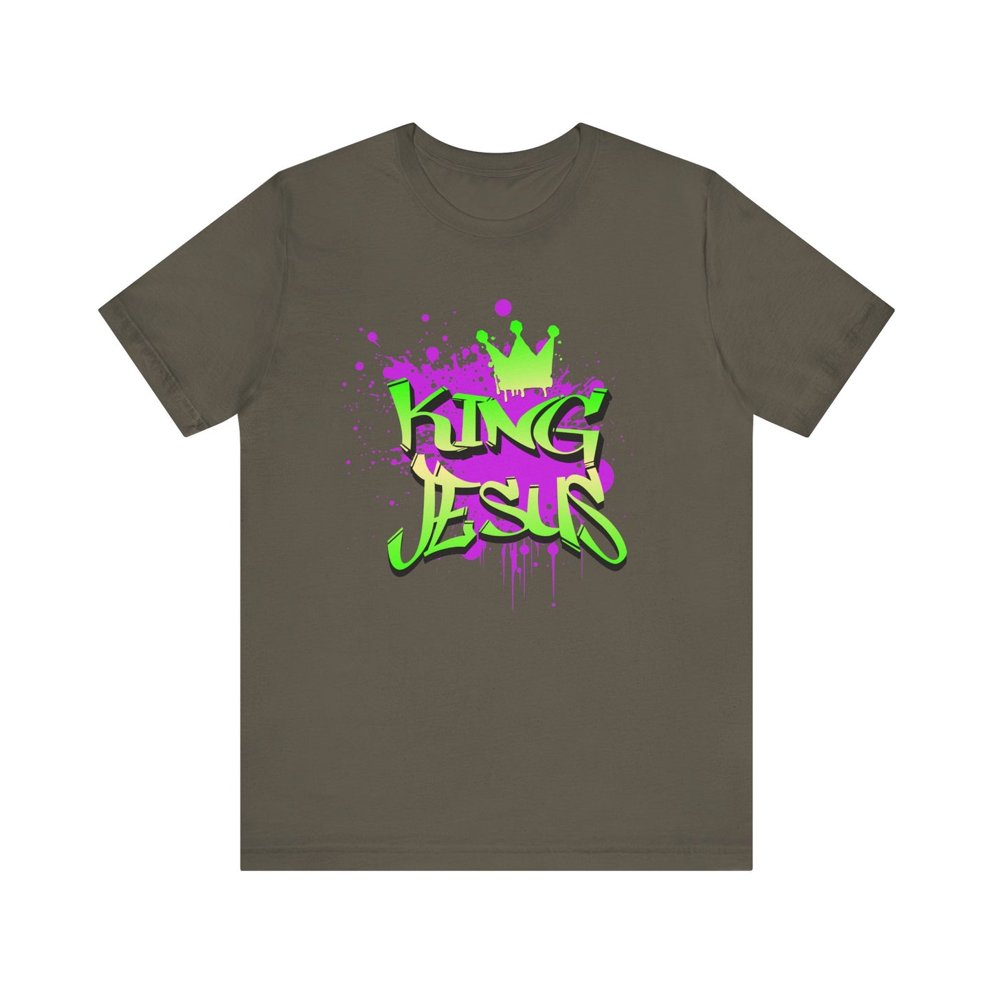 King Jesus Graphic Tee - Unisex Jersey Short Sleeve T-Shirt for Faith and Style